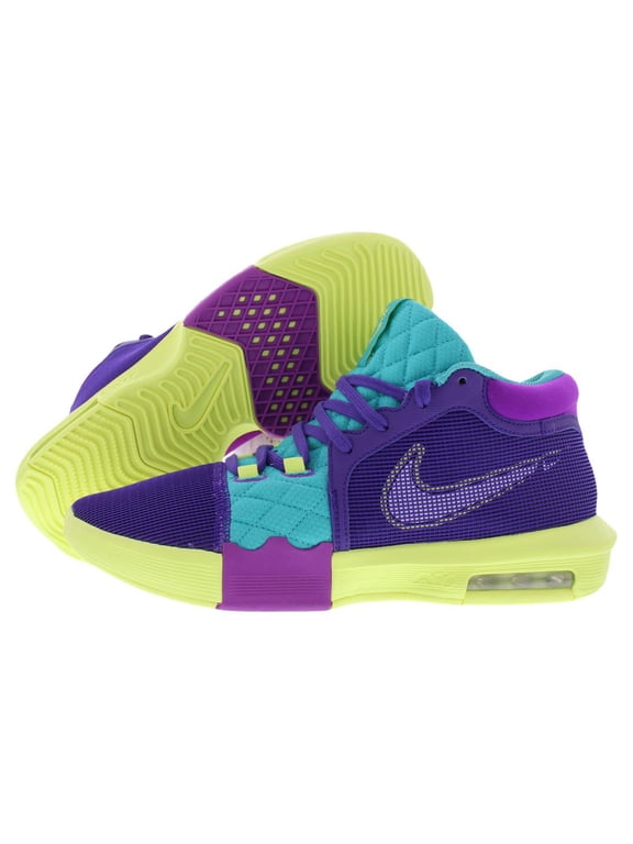 Lebron Witness VIII Men's Basketball Shoes Color: Purple White Cactus Size: 11