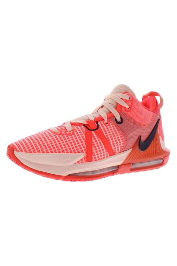 Lebron Witness Vii Unisex Shoes Size 10, Color: Bright Crimson/Cave Purple