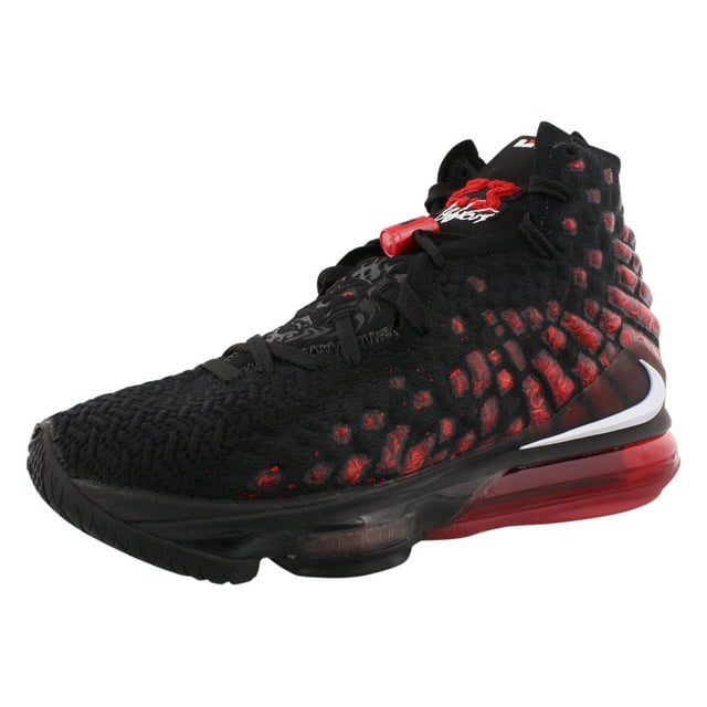 Nike Lebron XVII Mens Shoes Size 8.5, Color: Black/White/University Red
