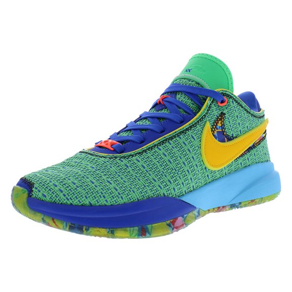 Nike Lebron XX SE GS Boys Shoes Size 7, Color: Electric Algae/University Gold
