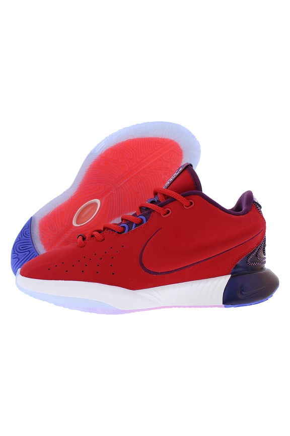Lebron XXI SE GS Boys Shoes Size 4, Color: University Red/Ivory/Bordeaux