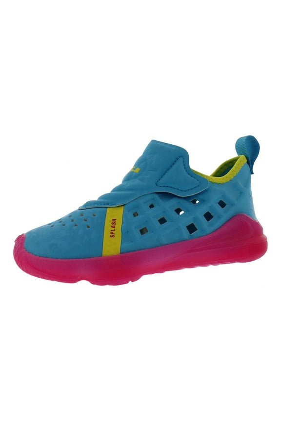 Lebron Xvii Dunked Baby Boys Shoes Size 5, Color: Blue Fury/Fire Pink