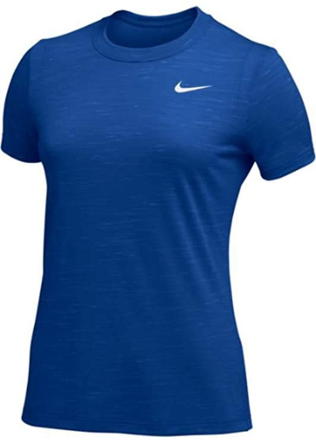 ST. LOUIS BLUES NIKE WOMENS BLADE ZIP POLO - ROYAL