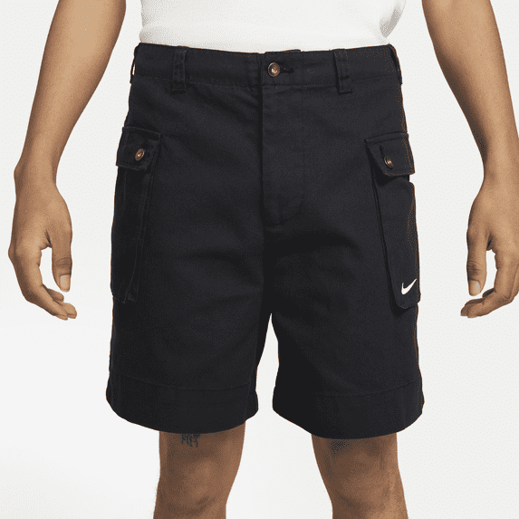 Nike Life Men’s P44 Woven Cargo Shorts Black Size 28