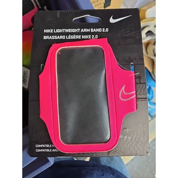Nike Lightweight Arm Band 2.0 Holder Case Hyper Pink Fits Most Phones