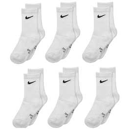 Nike Boys Lightweight Ankle Socks 6 Pack Size XS Shoe 10C-3Y
