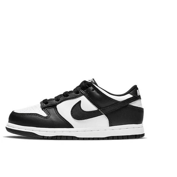 Nike Little Boy's Dunk Low 'Panda' (2021) Shoes, White/Black, Size 2