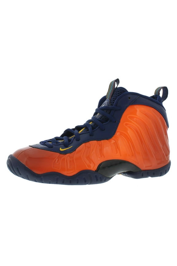 Little Posite One GS Boys Shoes Size 4, Color: Blue Void/University Gold