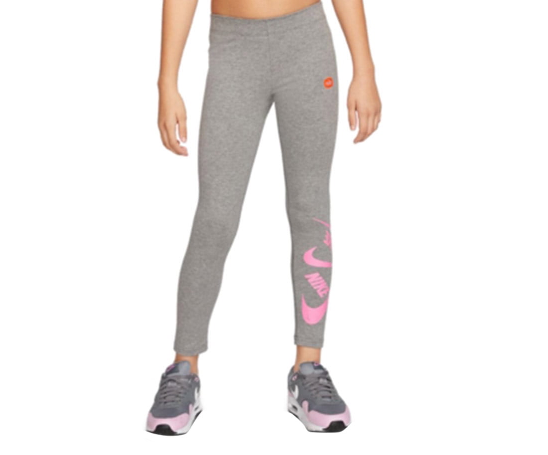 gray and pink nike leggings