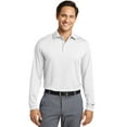 thumbnail image 1 of Nike Long Sleeve Dri-FIT Stretch Tech Polo Shirt. White. S., 1 of 4