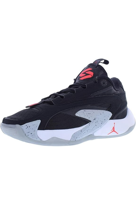 Luka 2 Big Kids' Shoes (DZ3498-006, Black/Wolf Grey/White/Bright Crimson) Size 5