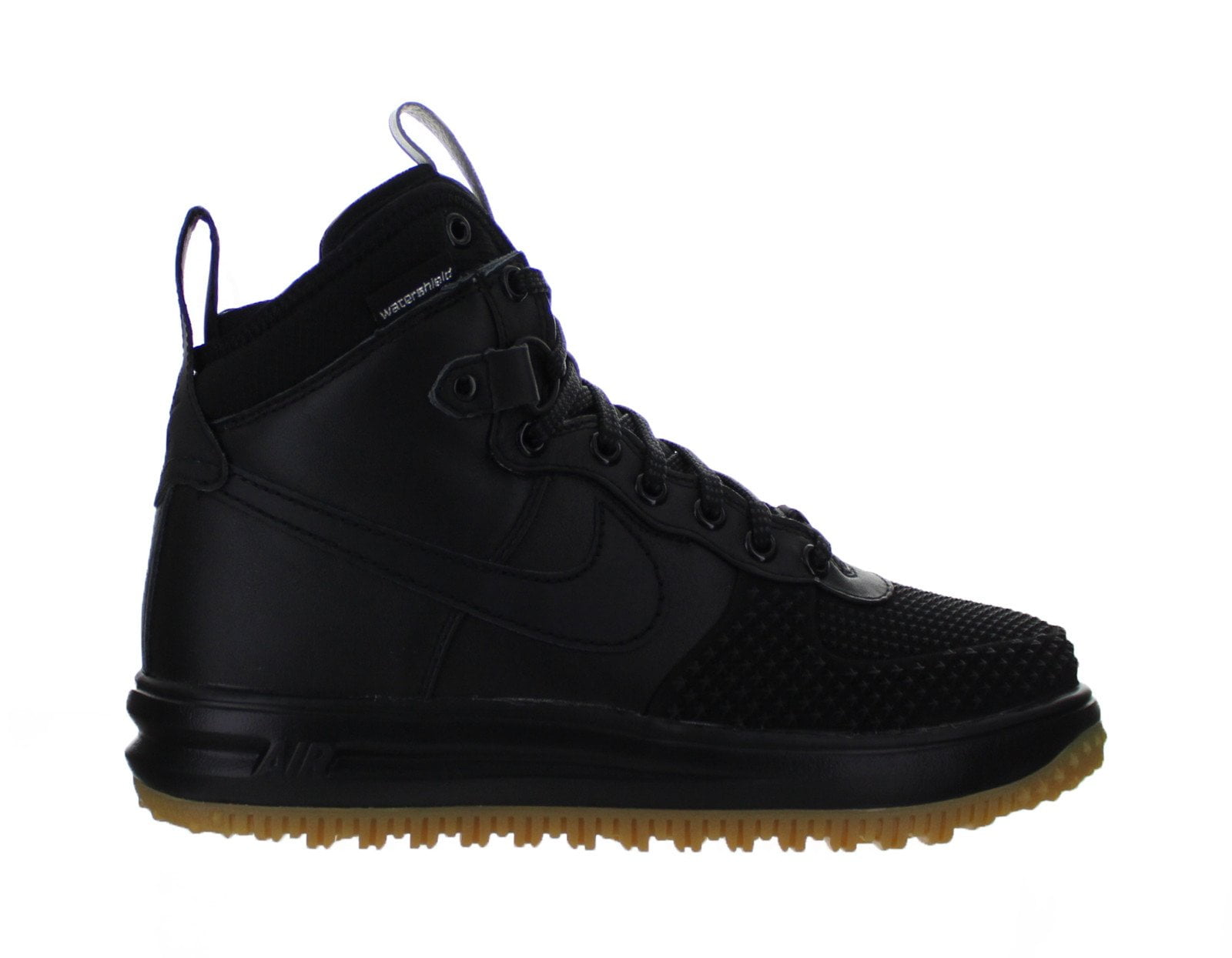 Nike Lunar Force 1 Duckboot Black Metallic Silver Anthracite Wheat Gum