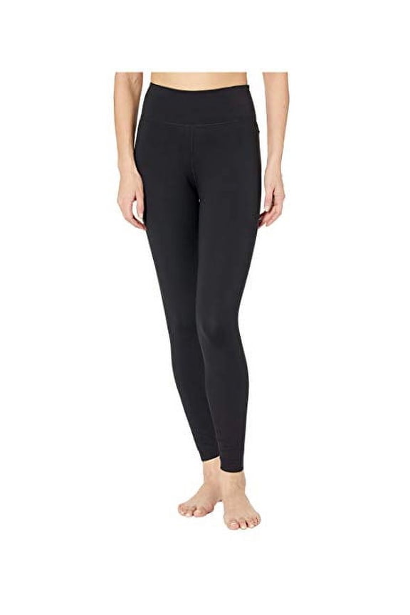 Luxe 7/8 Tight Womens Active Pants Size S, Color: Black/Clear