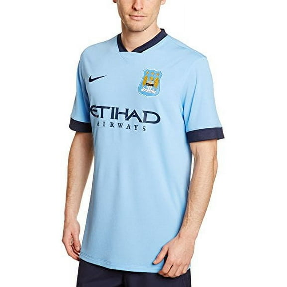 Nike MCFC SS HOME STADIUM JSY Mens Soccer Shirt 611050-489 (Large)