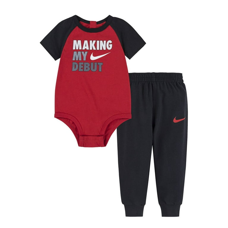 Nike Making My Debut Bodysuit 12M Red Walmart
