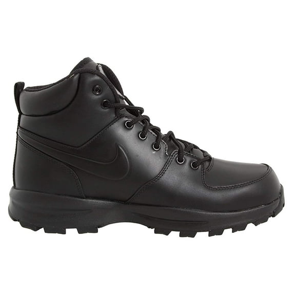 Nike Manoa 454350-003 Men's Triple Black Leather Mid Top Hiking Boots D324 (7)
