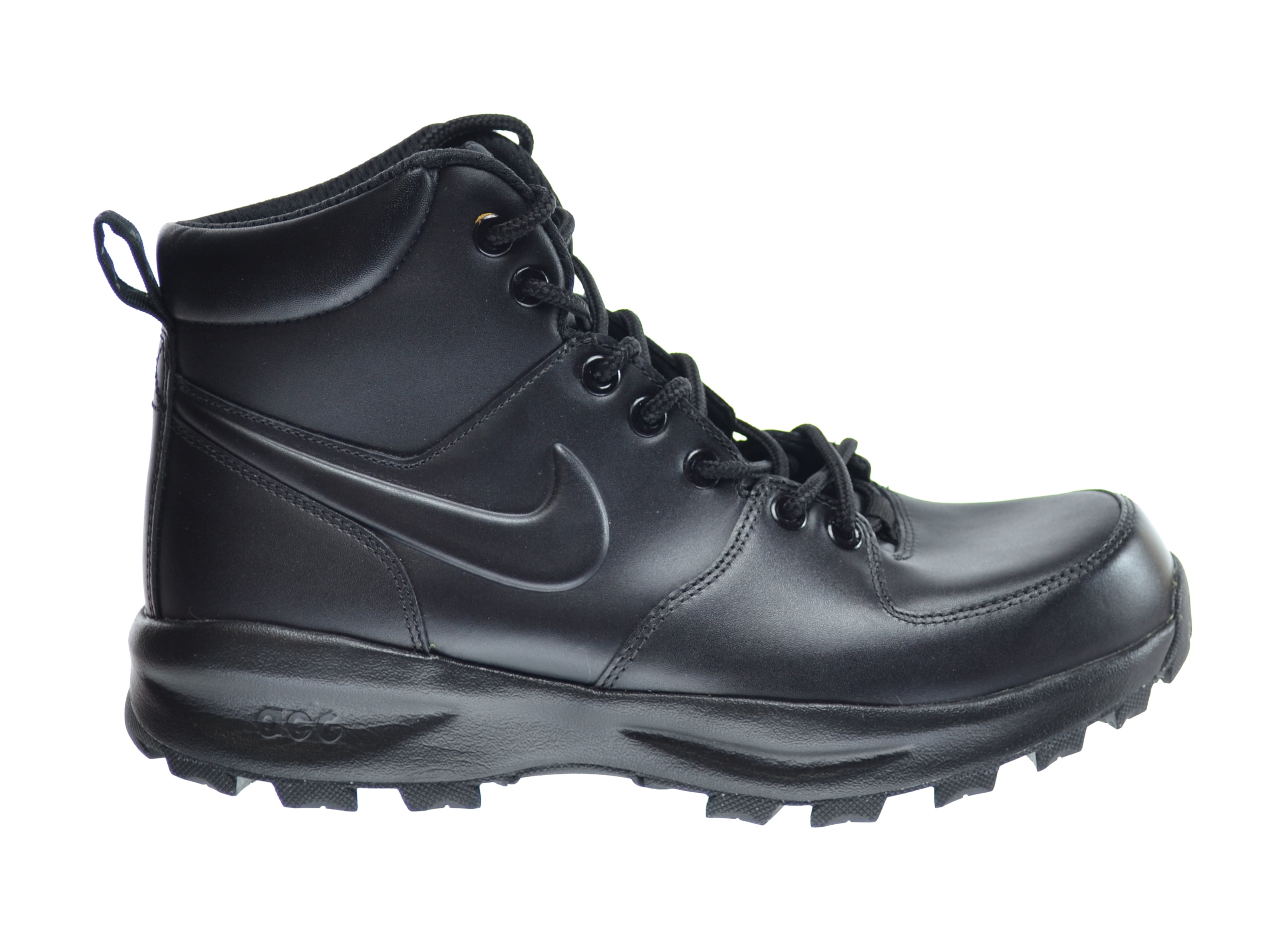 Nike Manoa 454350 003 Men s Triple Black Leather Mid Top Hiking Boots D324 8.5 Walmart