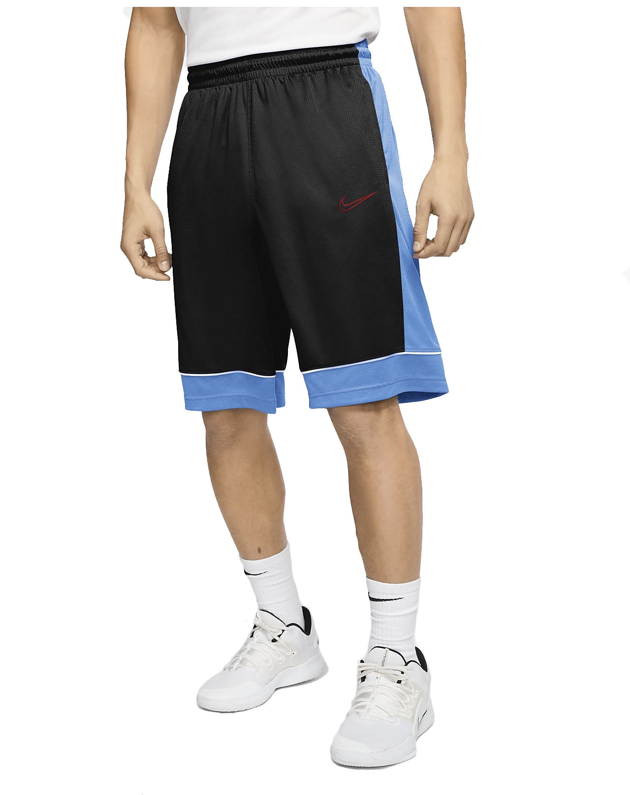 Nike Men s 11 inch Basketball Shorts Black University Blue Large
