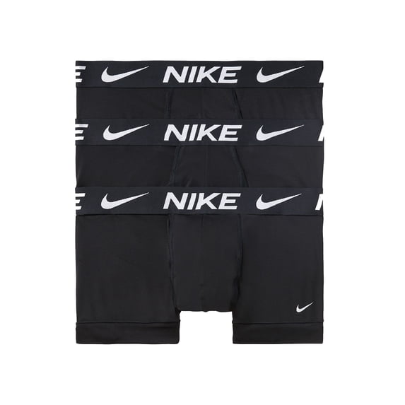 Nike Men's 3 Pack Dri Fit Essential Micro Trunks Black Size Medium