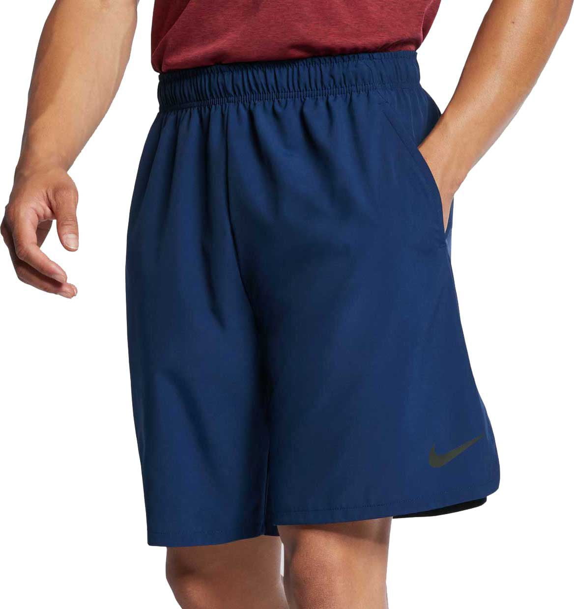 nike black flex 2.0 woven training shorts