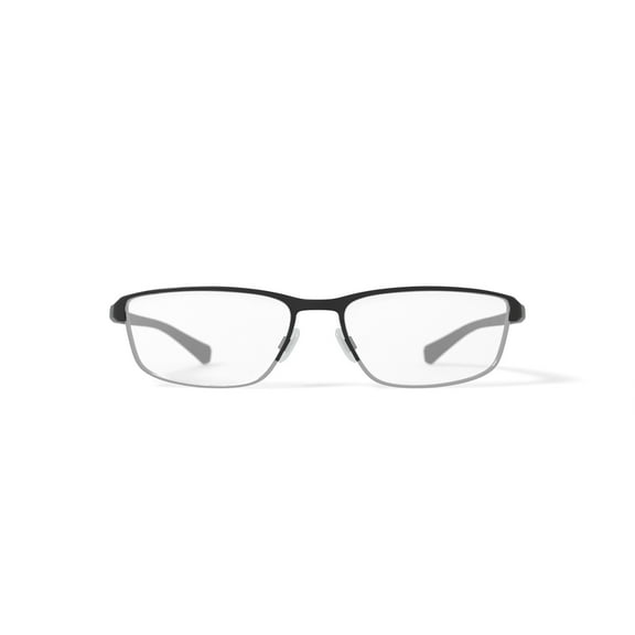 Nike Men's 8097G Prescription Eyeglasses with Case, Satin Black