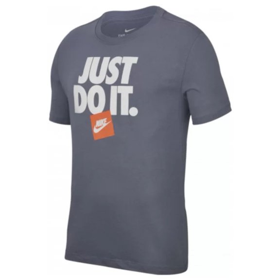 Nike Men's Active Sportswear Short Sleeve Just do It NSW HBR3 T Shirt Blue Heather S
