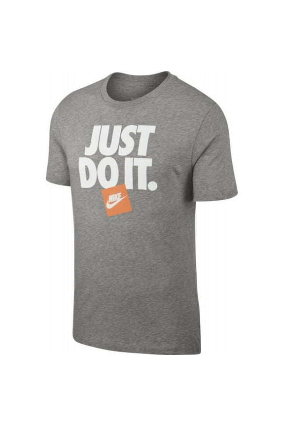 Men's Active Sportswear Short Sleeve Just do It NSW HBR3 T Shirt Grey L