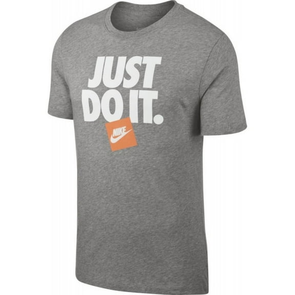 Nike Men's Active Sportswear Short Sleeve Just do It NSW HBR3 T Shirt Grey S