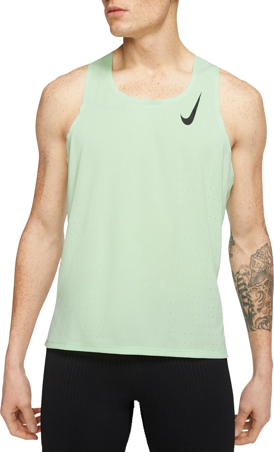 Nike Men's Tank Top - Green - S