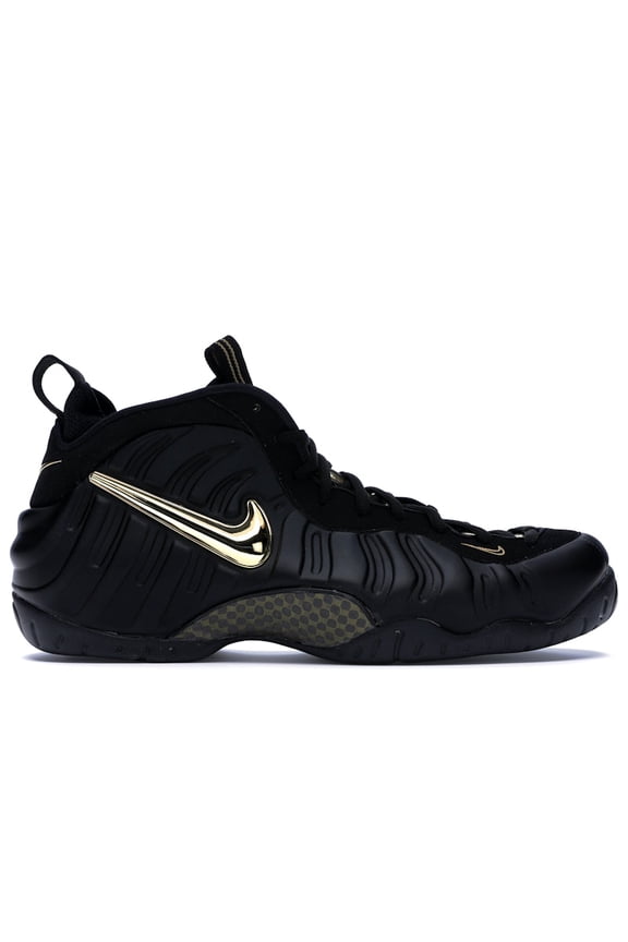 Men's Air Foamposite Pro Black Metallic Gold Basketball Shoes, from StockX