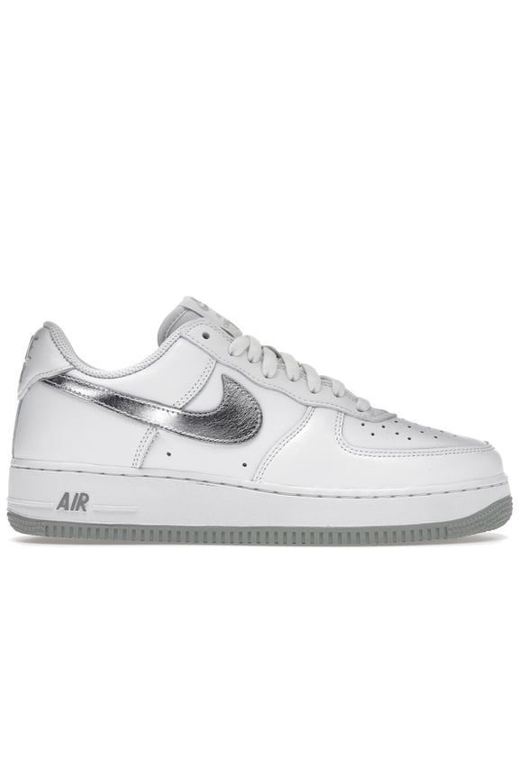 Men's Air Force 1 '07 Low Color of the Month White Metallic Silver Shoes, from StockX