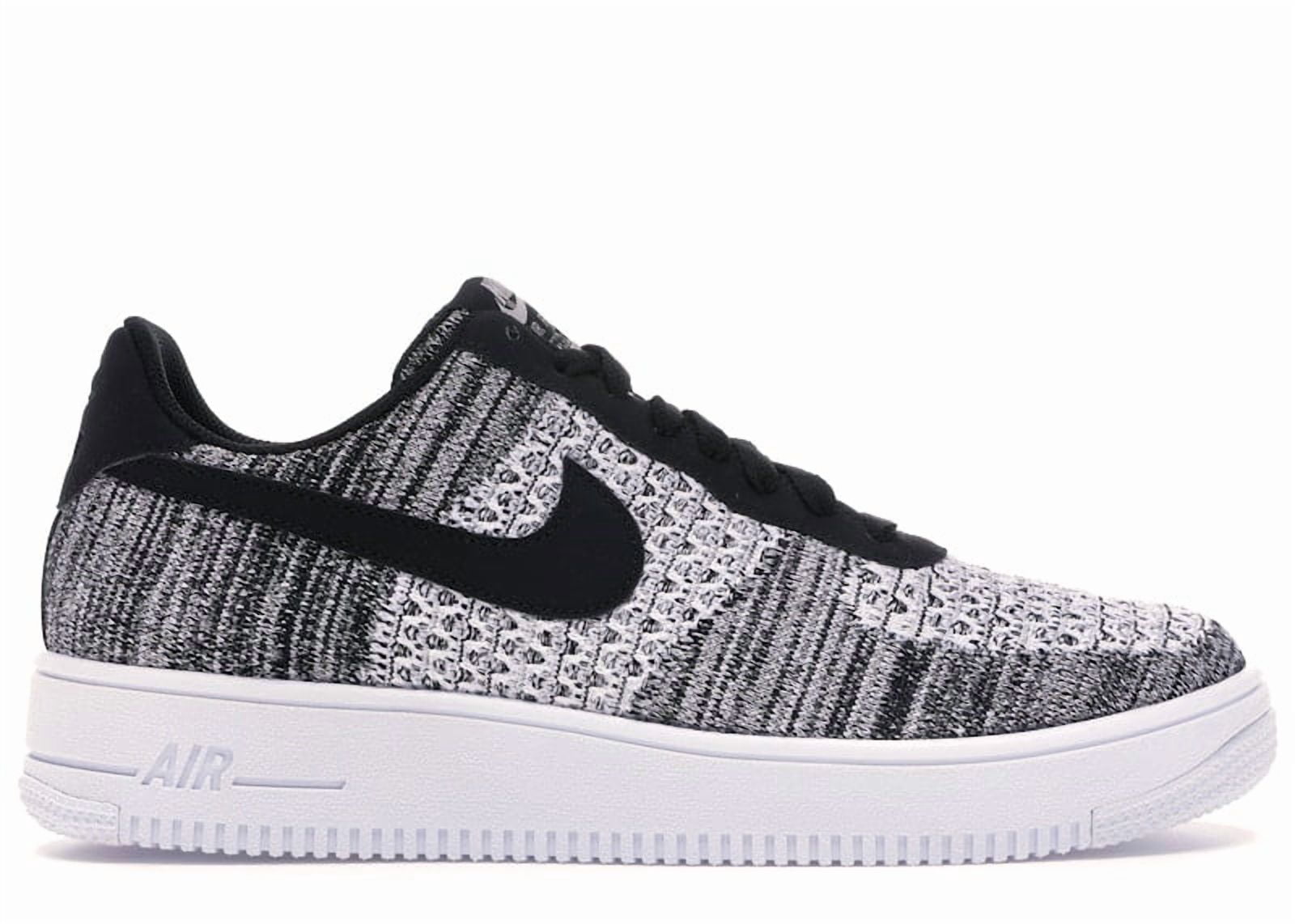 Nike Men's Air Force 1 Flyknit 2 Black Pure Platinum Shoes, from StockX