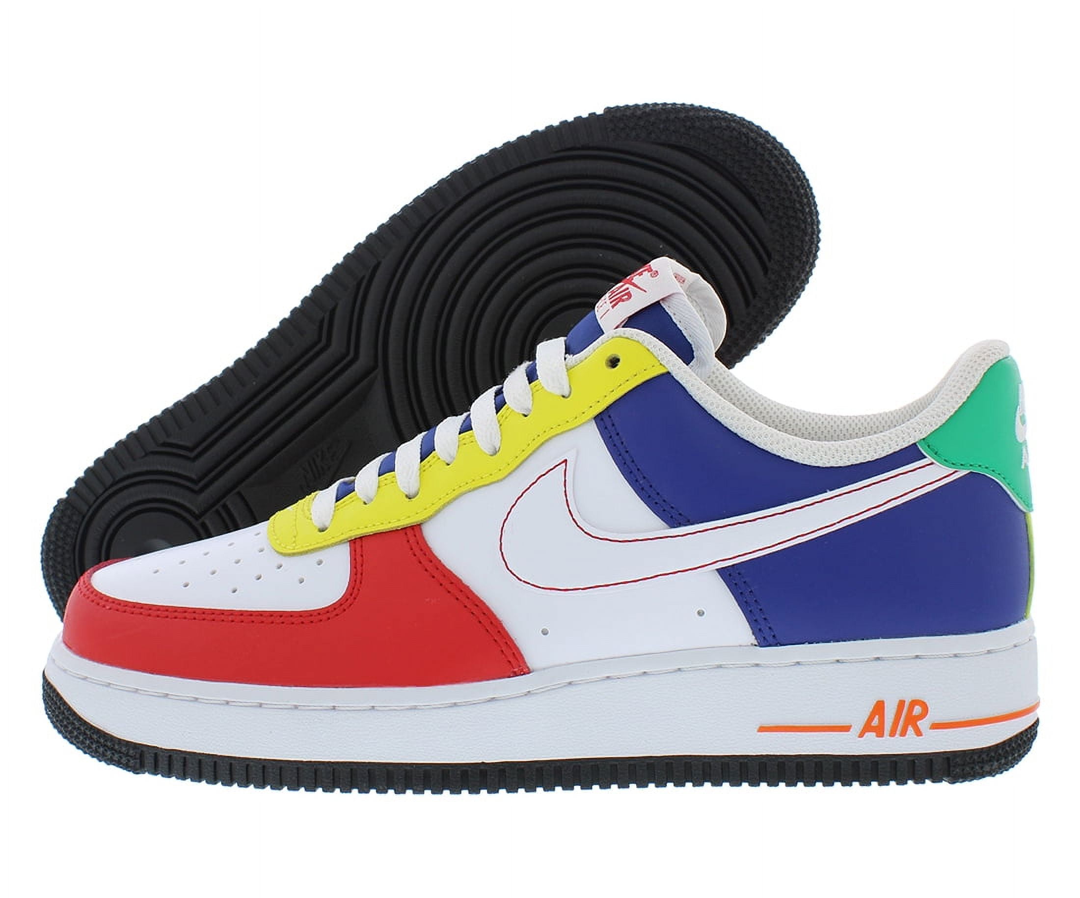 nike air force ones red white and blue