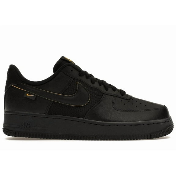 Nike Men's Air Force 1 Low '07 Ballistic Mesh Black University Gold Basketball Shoes, from StockX