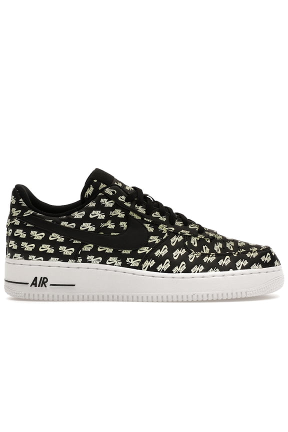 Men's Air Force 1 Low All Over Logo Black Shoes, from StockX