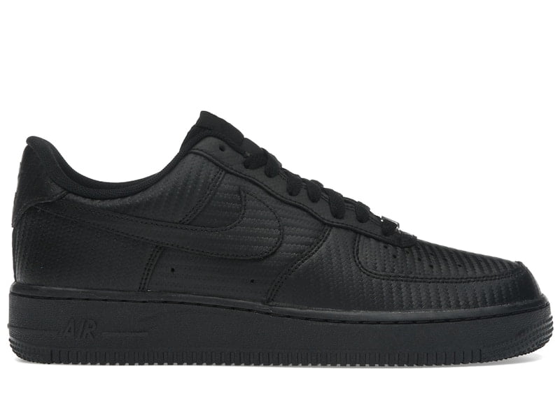 Nike Men's Air Force 1 Low Black Carbon Fiber Shoes, from StockX