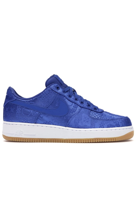 Men's Air Force 1 Low CLOT Blue Silk Shoes, from StockX