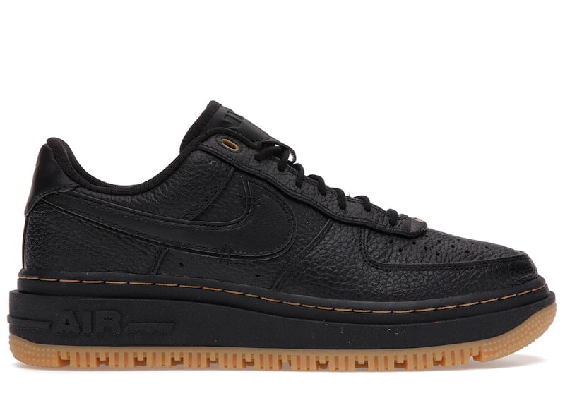 Nike Men's Air Force 1 Low Luxe Black Gum Shoes, from StockX