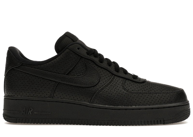 Nike Men's Air Force 1 Low SP Triple Black Perforated Basketball Shoes, from StockX