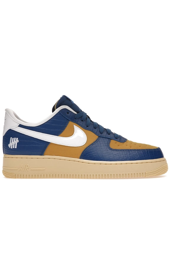 Men's Air Force 1 Low SP Undefeated 5 On It Blue Yellow Croc Shoes, from StockX