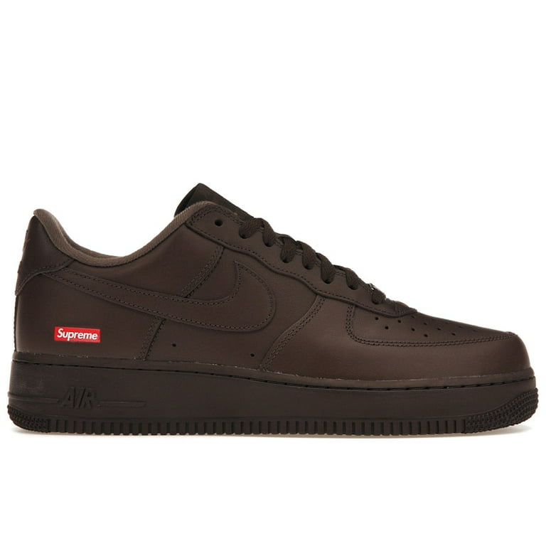 靴 Supreme Nike Air Force 1 Low Brown Size 9.5 - Nike Supreme x Air Force 1 Low Box Logo - Baroque
