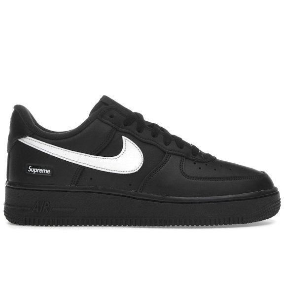 Nike Men's Air Force 1 Low Supreme Black White Shoes, from StockX