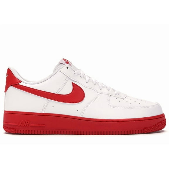Nike Men's Air Force 1 Low White Red Midsole Shoes, from StockX