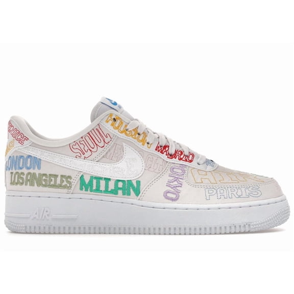 Nike Men's Air Force 1 Low World Tour White Shoes, from StockX