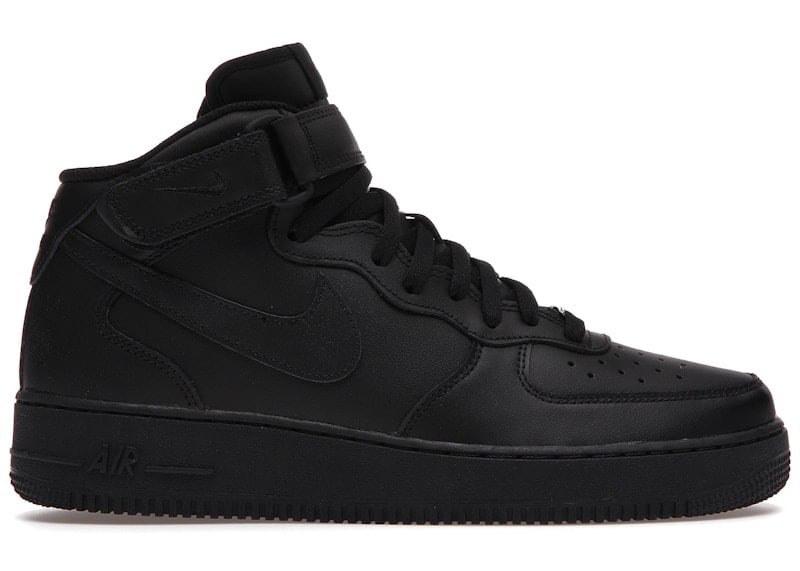 Nike Men's Air Force 1 Mid '07 Black Basketball Shoes, from StockX