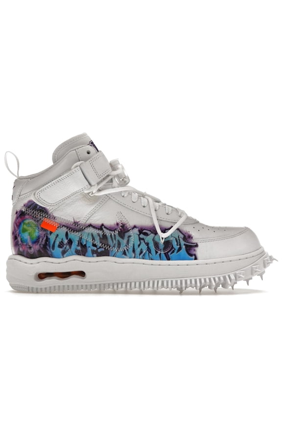 Men's Air Force 1 Mid Off-White Graffiti White Shoes, from StockX