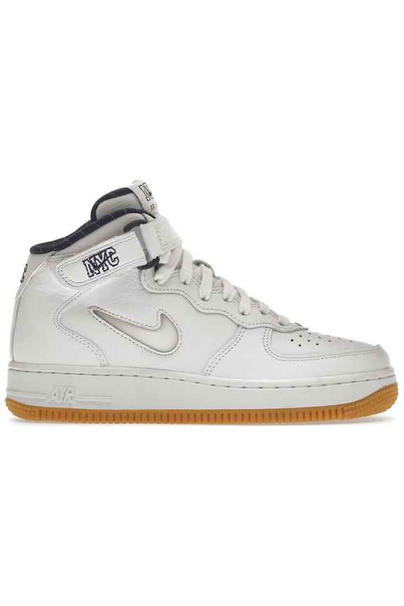 Men's Air Force 1 Mid QS Jewel NYC White Midnight Navy Shoes, from StockX