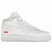 NIKE Men's Air Force 1 Mid Supreme White Basketball Shoes, from StockX