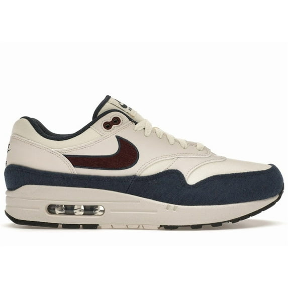 Nike Men's Air Max 1 Coconut Milk Burgundy Crush Navy Running Shoes, from StockX