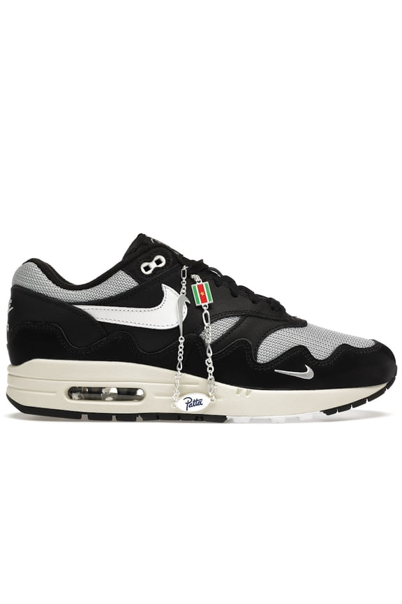 Men's Air Max 1 Patta Waves Black (with Bracelet) Running Shoes, from StockX